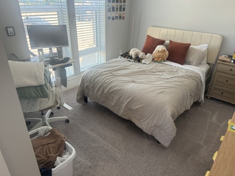 The same bedroom after a Coley Clean Co cleaning